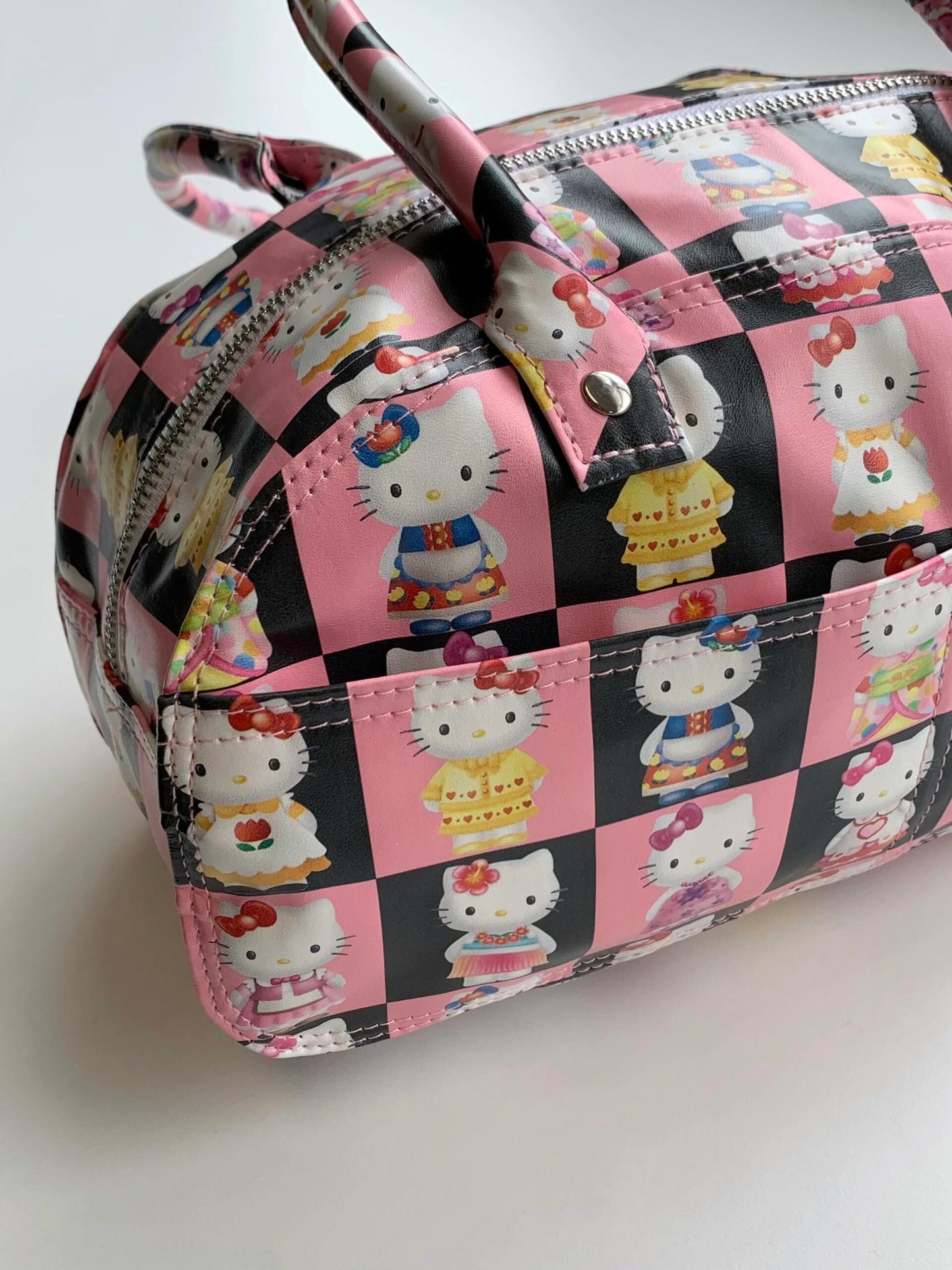 Hellokitty Clutch Tote Two Pockets Handbags Zipper Closure Crossbody Bags Shoulder Purse Handbag for Women