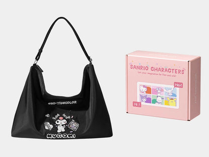 Sanrio Nylon Crossbody Bag Messenger Handbags Large Crossbody Aesthetic Commuter Tote Bag Shoulder Bag