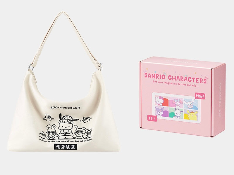 Sanrio Nylon Crossbody Bag Messenger Handbags Large Crossbody Aesthetic Commuter Tote Bag Shoulder Bag