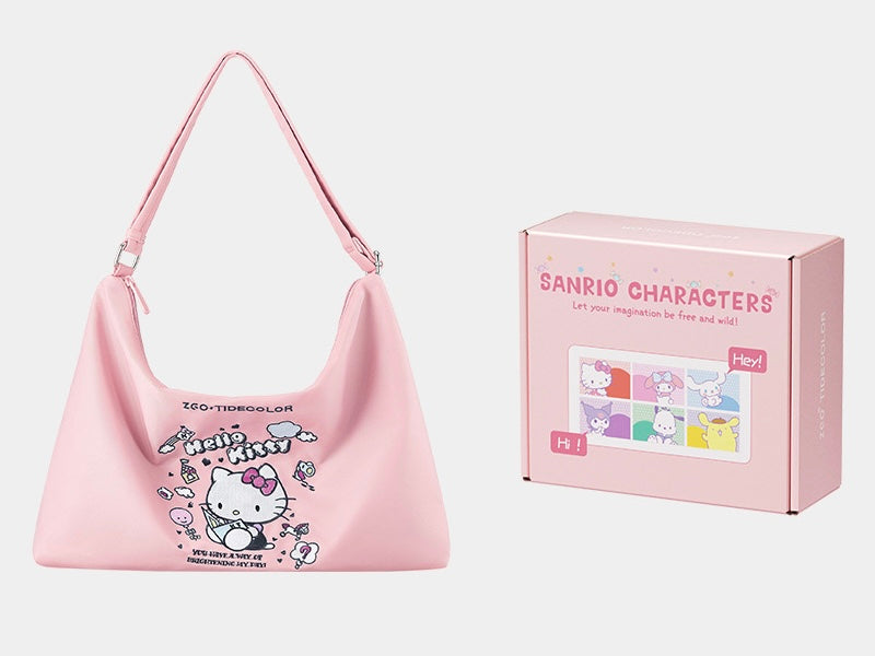 Sanrio Nylon Crossbody Bag Messenger Handbags Large Crossbody Aesthetic Commuter Tote Bag Shoulder Bag