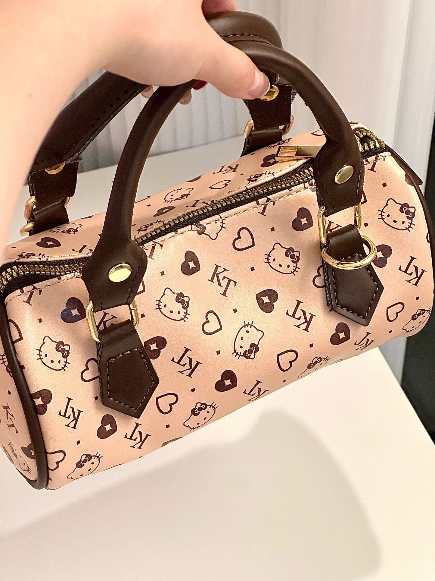 Hellokitty Brown Casual Handbag