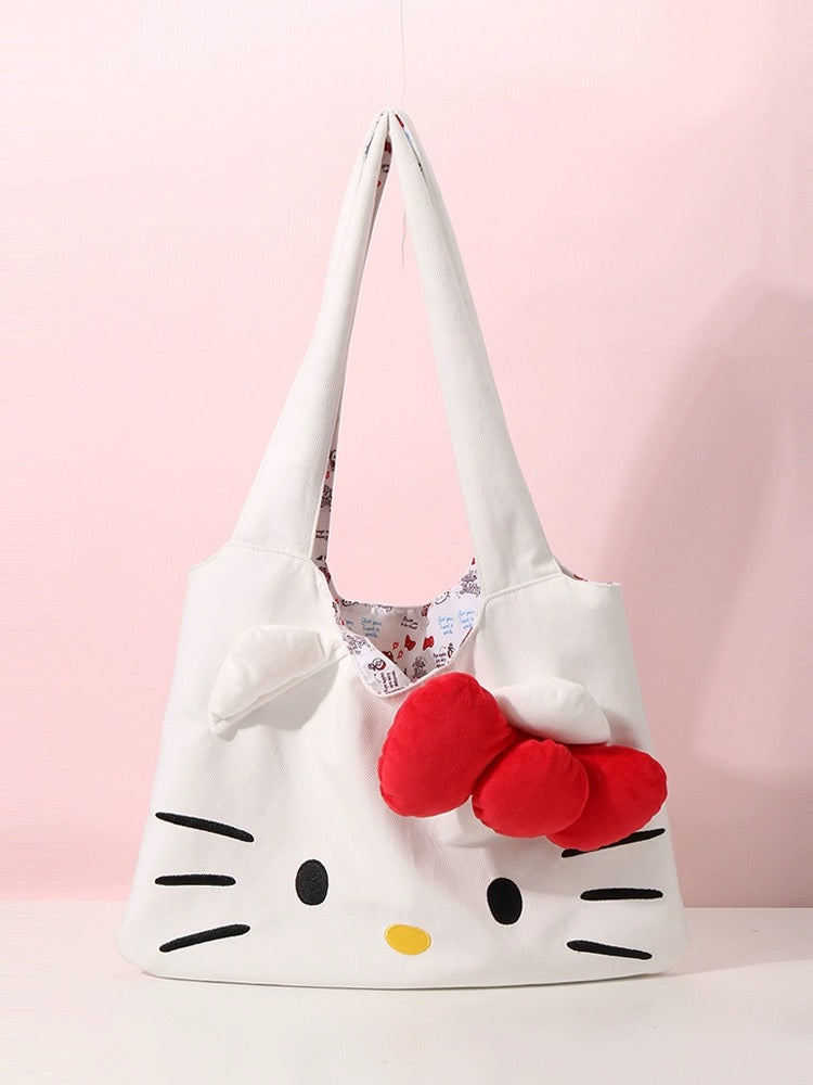 Sanrio Tote Bag Shopping Bag Gym Bag Cat Lunch Bag