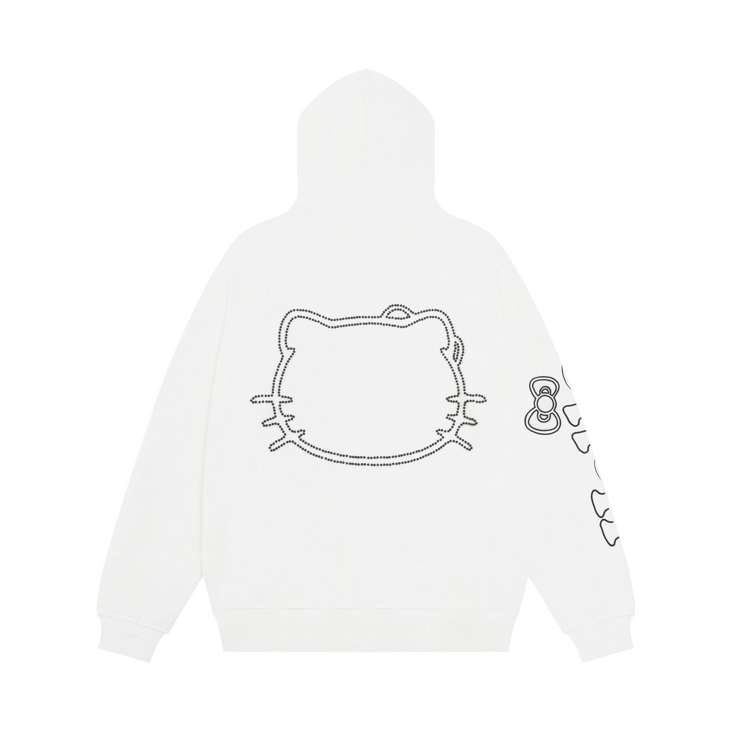 Hellokitty Hoodies Fall Jacket Oversized Sweatshirts Casual Drawstring Zip Up Y2K Cute Hoodie with Pocket