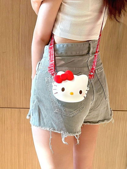 Sanrio Cute Toddler Kids Crossbody Purse, Small Mini Coin Purse, Messenger Bag for Girls Wome