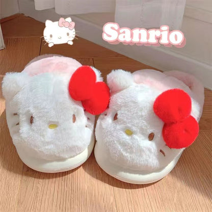 Sanrio Women's Cute Slippers House Slippers Cozy Soft Fleece Plush Home Slippers Indoor Outdoor