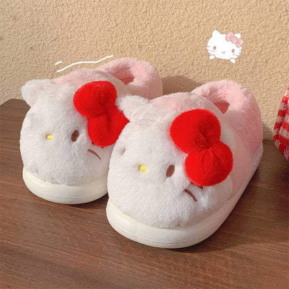 Sanrio Women's Cute Slippers House Slippers Cozy Soft Fleece Plush Home Slippers Indoor Outdoor