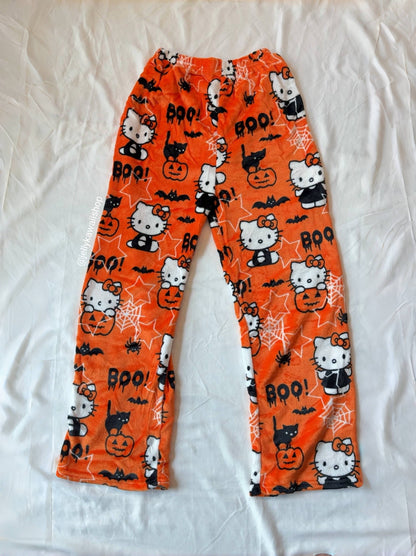 KT Halloween Pants Pumpkins Ghost Pajama Cute Soft Long Bottoms Women Pjs Pj Jammies Gift