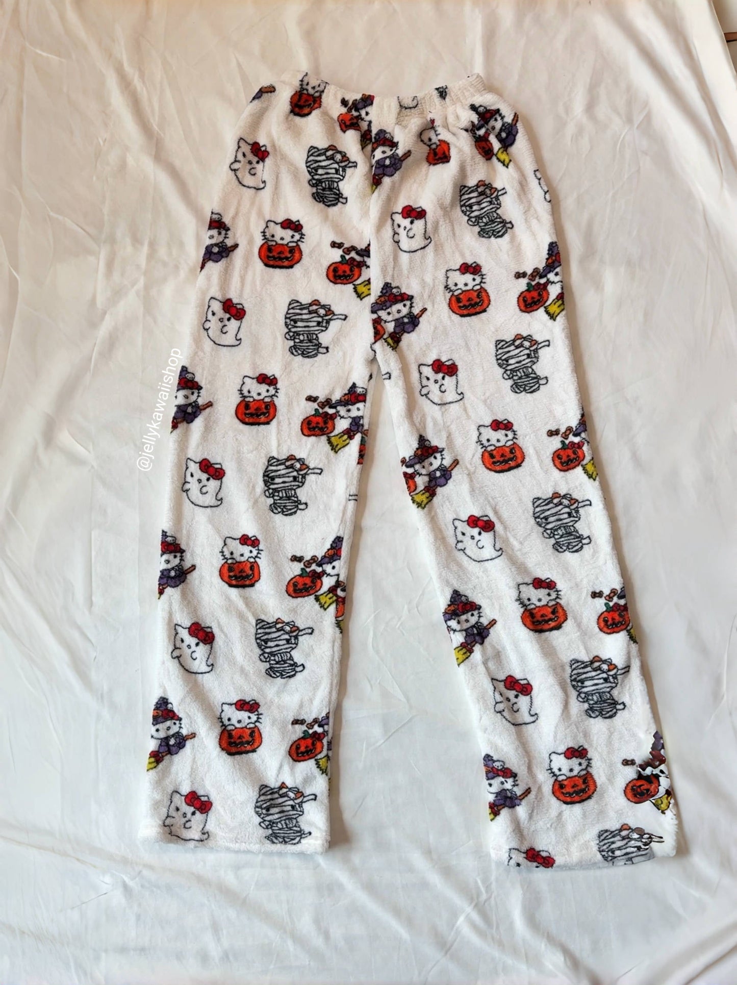 KT Halloween Pants Pumpkins Ghost Pajama Cute Soft Long Bottoms Women Pjs Pj Jammies Gift