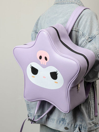 Sanrio Cute PU Pentagram Shape Backpack Shoulder Bag Backpack