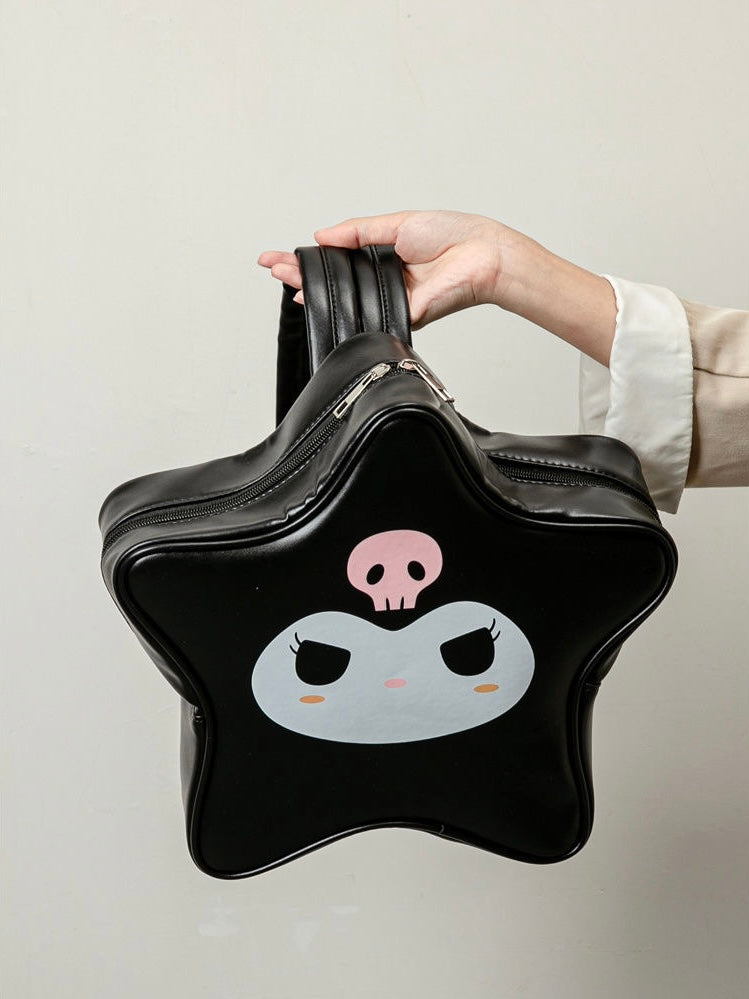 Sanrio Cute PU Pentagram Shape Backpack Shoulder Bag Backpack