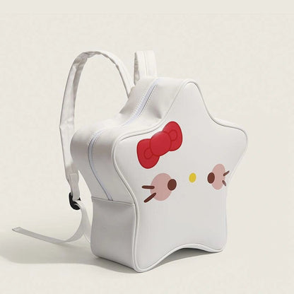 Sanrio Cute PU Pentagram Shape Backpack Shoulder Bag Backpack