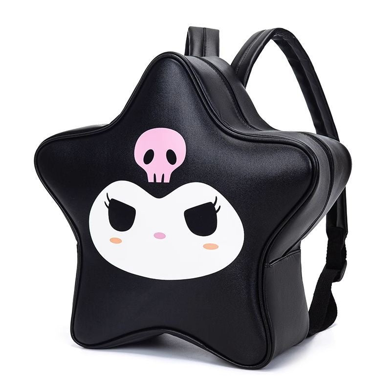 Sanrio Cute PU Pentagram Shape Backpack Shoulder Bag Backpack