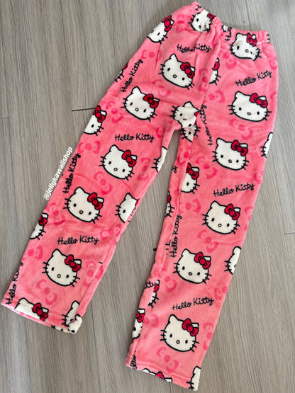 KT Pants Pajama Cute Soft Long Bottoms Women Pjs Pj Jammies Gift