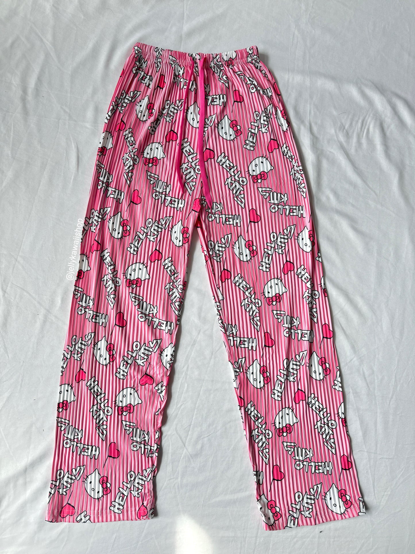 Hellokitty Pants Pajama Cute Soft Long Bottoms Women Pjs Pj Jammies Gift