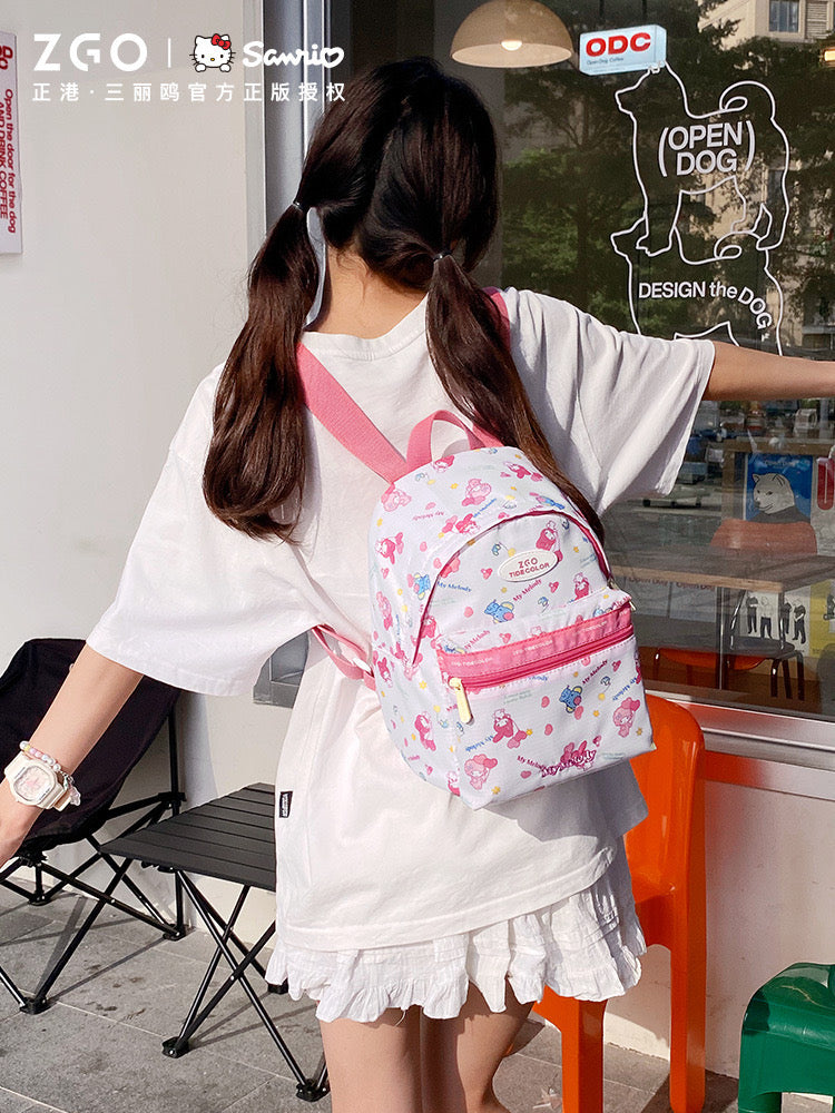 Sanrio Cute Canvas Backpack Laptop Backpack Casual Shoulder Bag Satchel Daypack