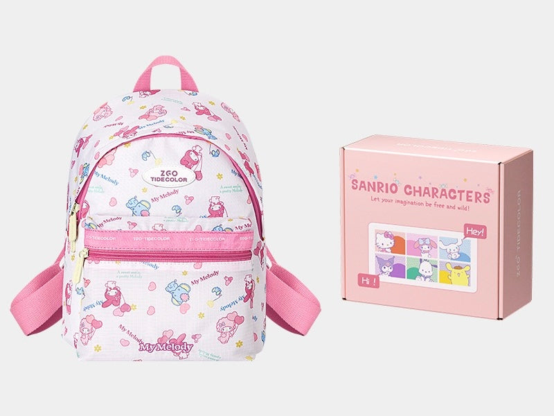 Sanrio Cute Canvas Backpack Laptop Backpack Casual Shoulder Bag Satchel Daypack