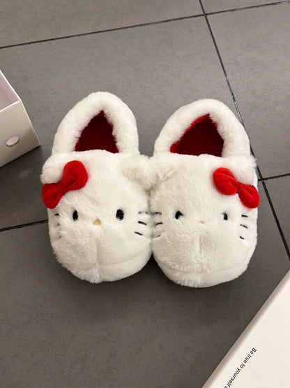 KT Fluffy Slippers Women Kawaii Slippers for Women House Slippers Cute Slippers