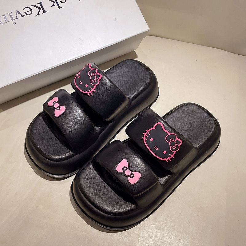 Hellokitty Sandals Double Strap Waterproof EVA Chunky Slides