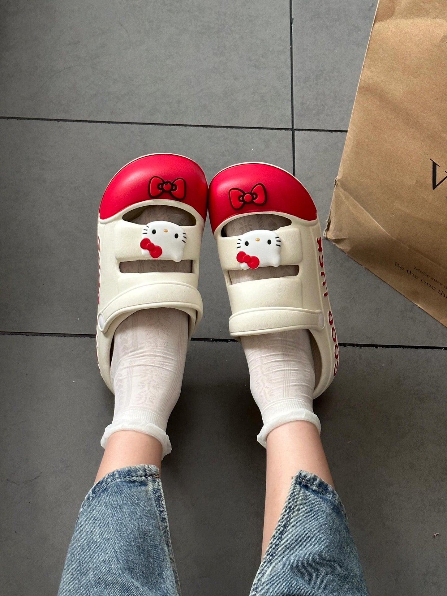 Hello Kitty Slip on Water Shoes Casual Summer for Girls