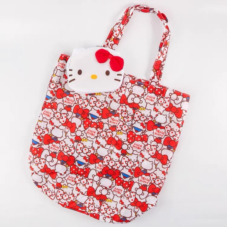 Sanrio Lightweight Portable Grocery Bag Large Capacity Shopping Bag Durable Reusable Tote Bag Travel Accessories