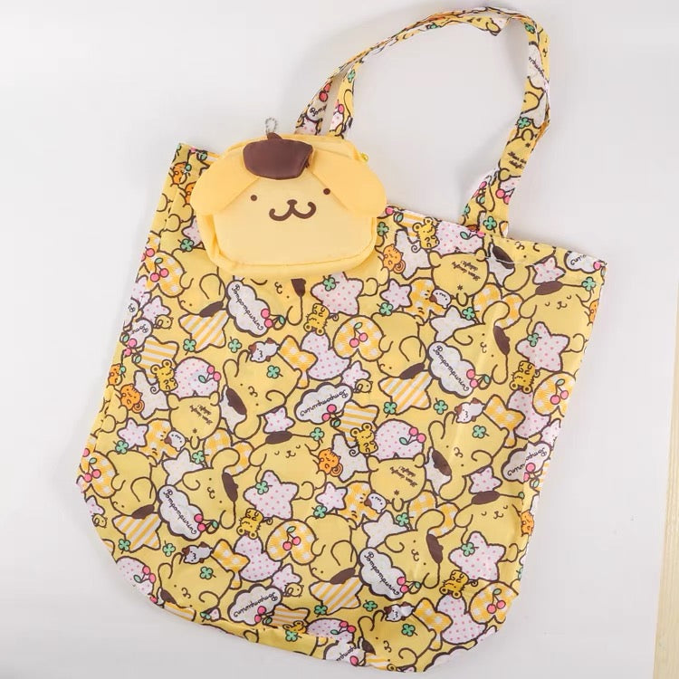 Sanrio Lightweight Portable Grocery Bag Large Capacity Shopping Bag Durable Reusable Tote Bag Travel Accessories