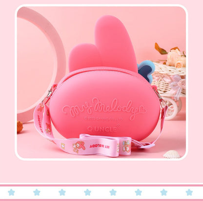 Sanrio Cute Toddler Kids Crossbody Purse, Small Mini Coin Purse, Messenger Bag for Girls Wome