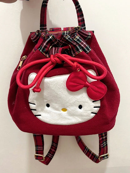 Hellokitty Drawstring Backpack School Bag String Backpack Cinch Bag for Women