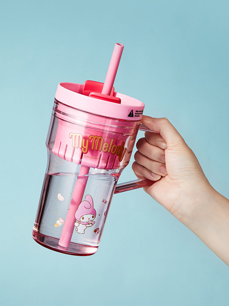 Sanrio Straw Handle  cup 750ml