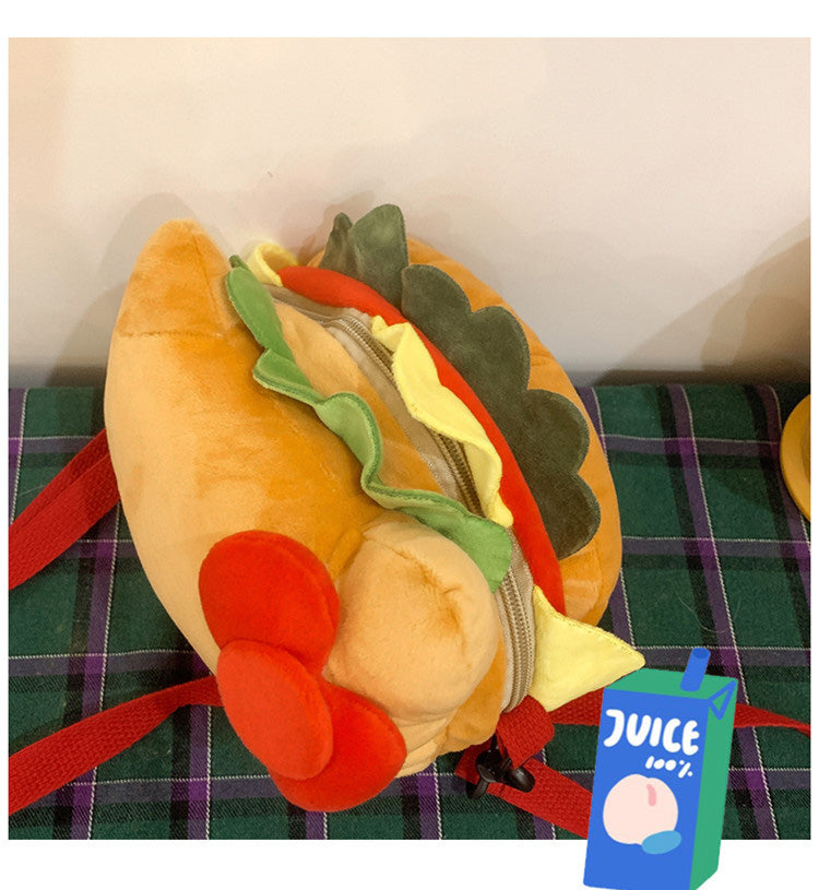 Hello Kitty Hamburger Plush Bag