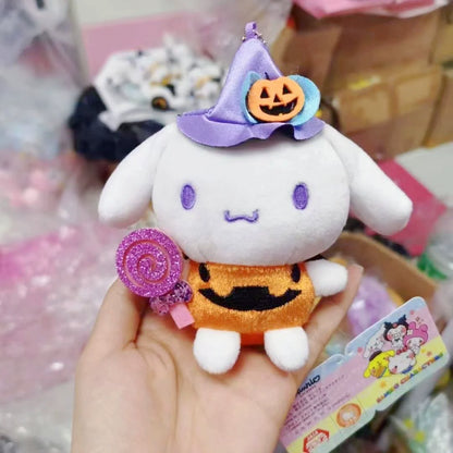 Cinnamoroll/Pochacco Halloween Pumpkin Plushie Keychain