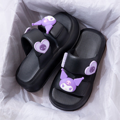 Sanrio Sandals Double Strap Waterproof EVA Chunky Slides