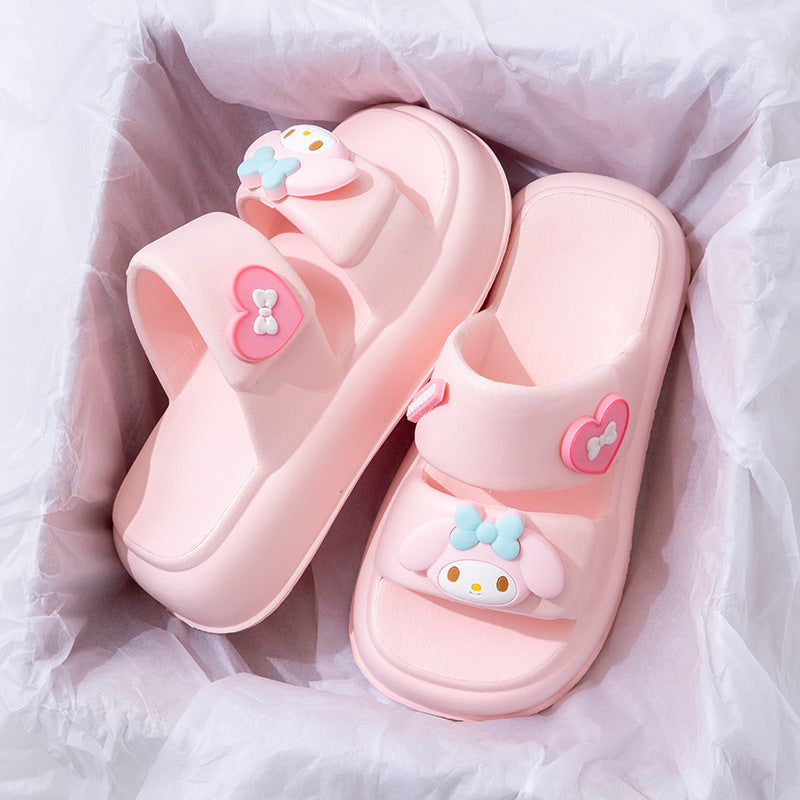 Sanrio Sandals Double Strap Waterproof EVA Chunky Slides