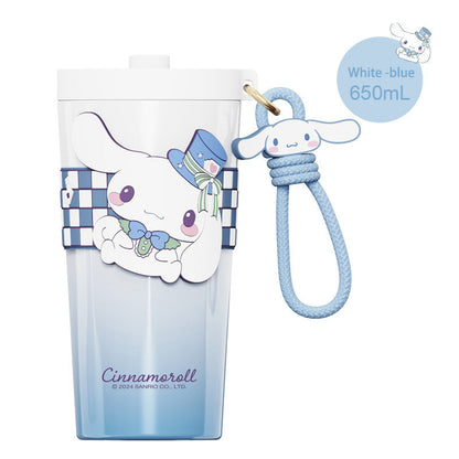 Sanrio Insulated cup Straw Thermos Cup 650ml