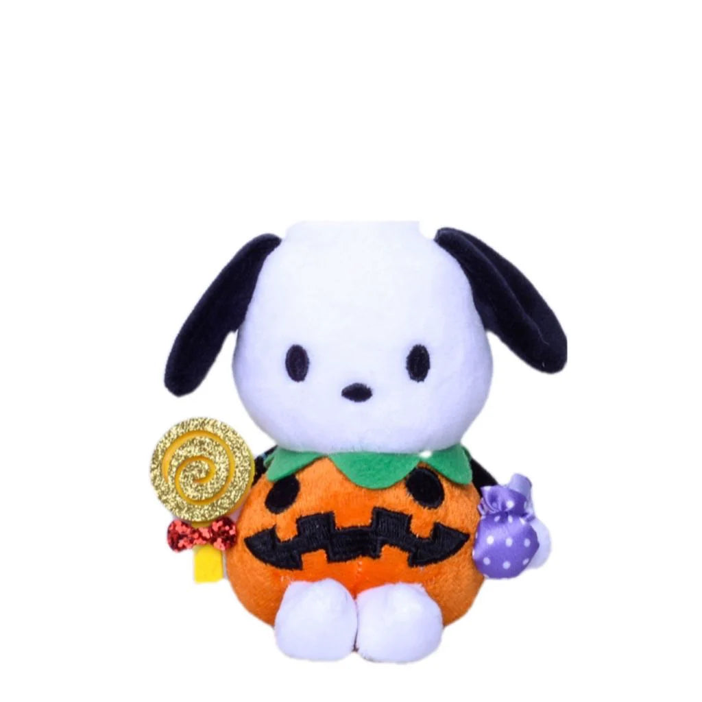 Cinnamoroll/Pochacco Halloween Pumpkin Plushie Keychain