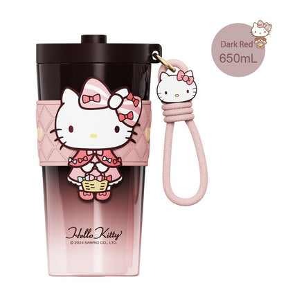 Sanrio Insulated cup Straw Thermos Cup 650ml