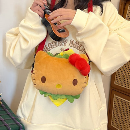 Hello Kitty Hamburger Plush Bag