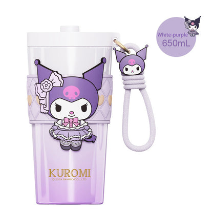 Sanrio Insulated cup Straw Thermos Cup 650ml