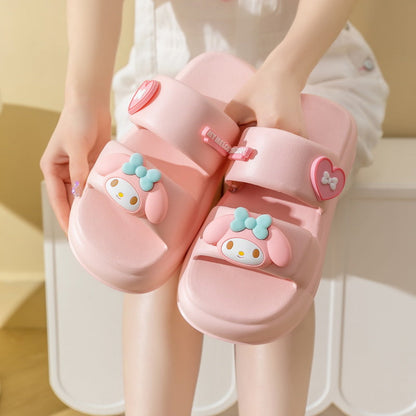 Sanrio Sandals Double Strap Waterproof EVA Chunky Slides