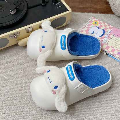 Sanrio Fuzzy  Slippers Winter Warm Plush