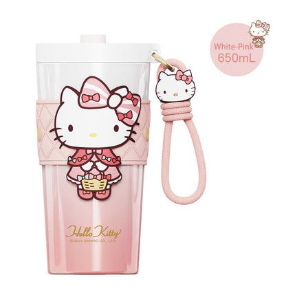 Sanrio Insulated cup Straw Thermos Cup 650ml