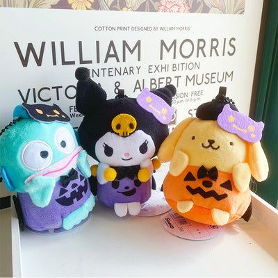 Sanrio Halloween Pumpkin Plushie Keychain