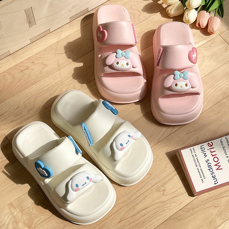 Sanrio Sandals Double Strap Waterproof EVA Chunky Slides