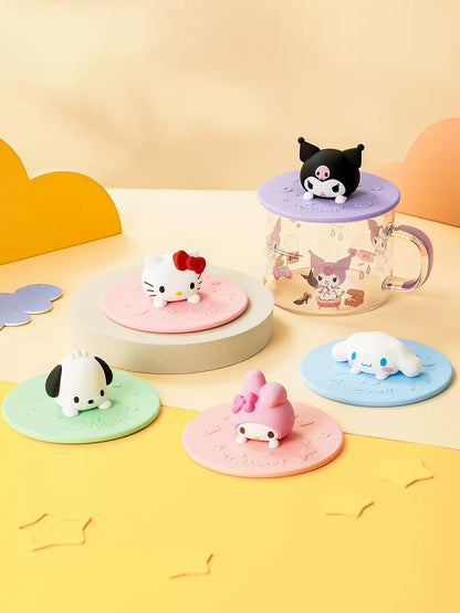 Sanrio silicone cup lids