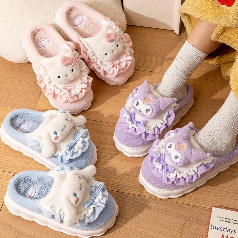 Sanrio Fuzzy Slippers House Slippers