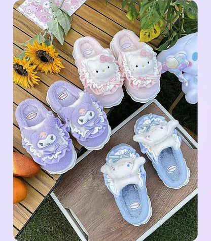 Sanrio Fuzzy Slippers House Slippers