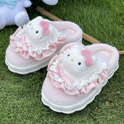 Sanrio Fuzzy Slippers House Slippers